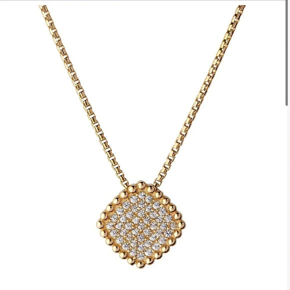 LINKS OF LONDON 18K Rose Gold Vermeil Pure Square  Necklace NIB - Picture 8 of 11